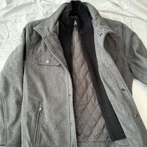 MK Michael Kors Men's Stylish Gray Field Jacket Small